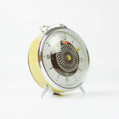 1980s Rotating Mosaic Shanghai Diamond Classic Table Clock - SOLD OUT