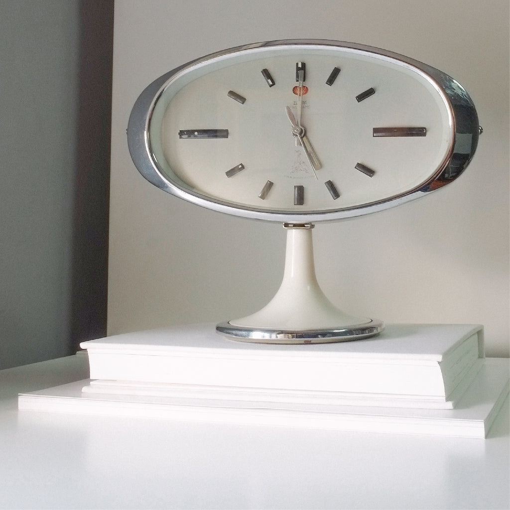 Five Rams Clock The Great Indoors - 1950s Space Age Five Rams Classic Table Clock ...