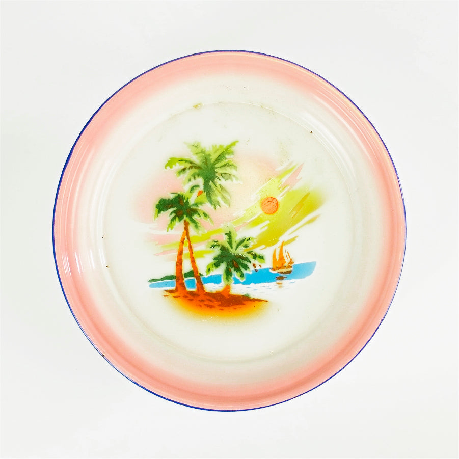Tropical Landscape Enamel Tray - SOLD OUT